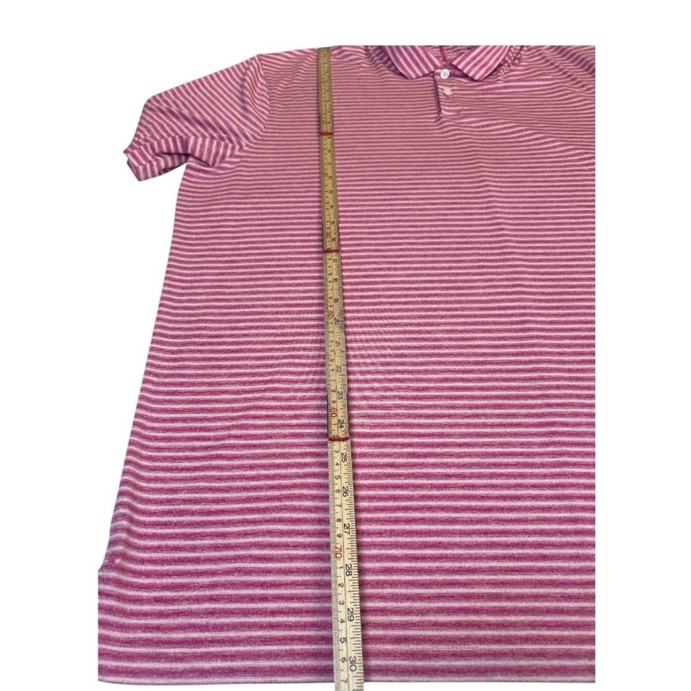 Nike TW Tiger Woods Dri-Fit Striped Polo Shirt Pink XL - Picture 9 of 11